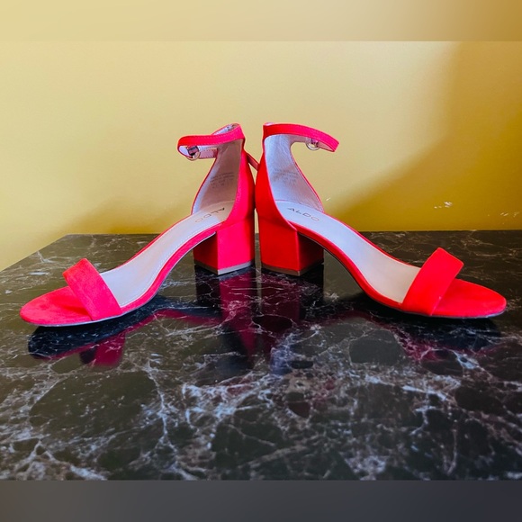 Red Aldo Heels - Picture 3 of 8